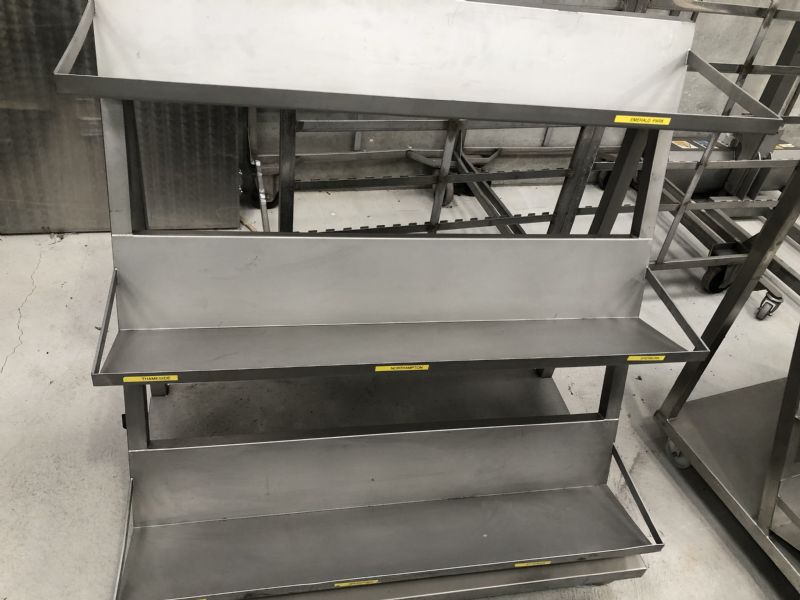 Stainless Steel Portable Shelves at Food Machinery Auctions