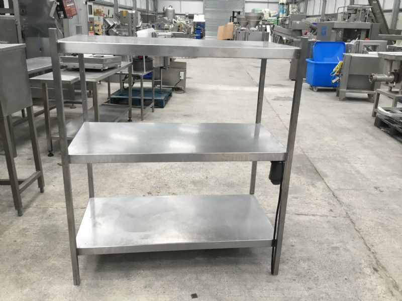 Stainless Steel Storage Shelves at Food Machinery Auctions