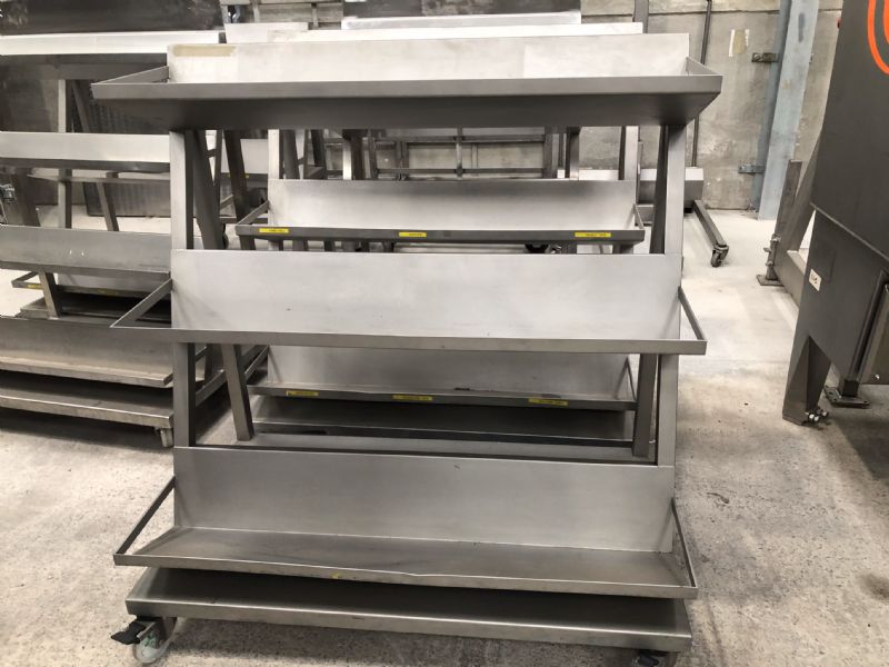 Stainless Steel Portable Shelves at Food Machinery Auctions